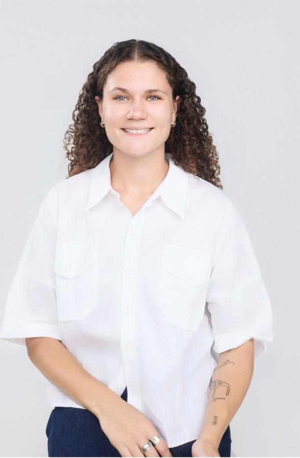 Sarah wells posing for a headshot